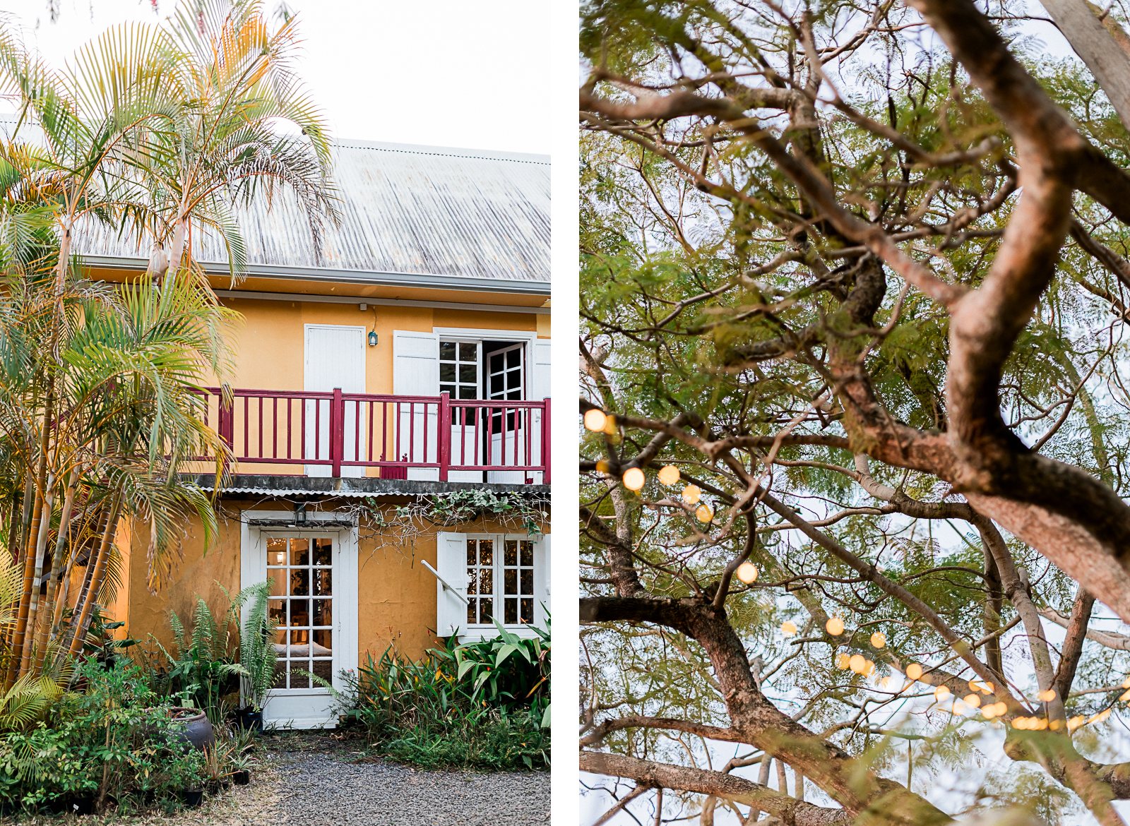 Photographie de Mathieu Dété, photographe de mariage et famille à Saint-Pierre sur l'île de la Réunion 974, présentant des détails de la Villa Laurina