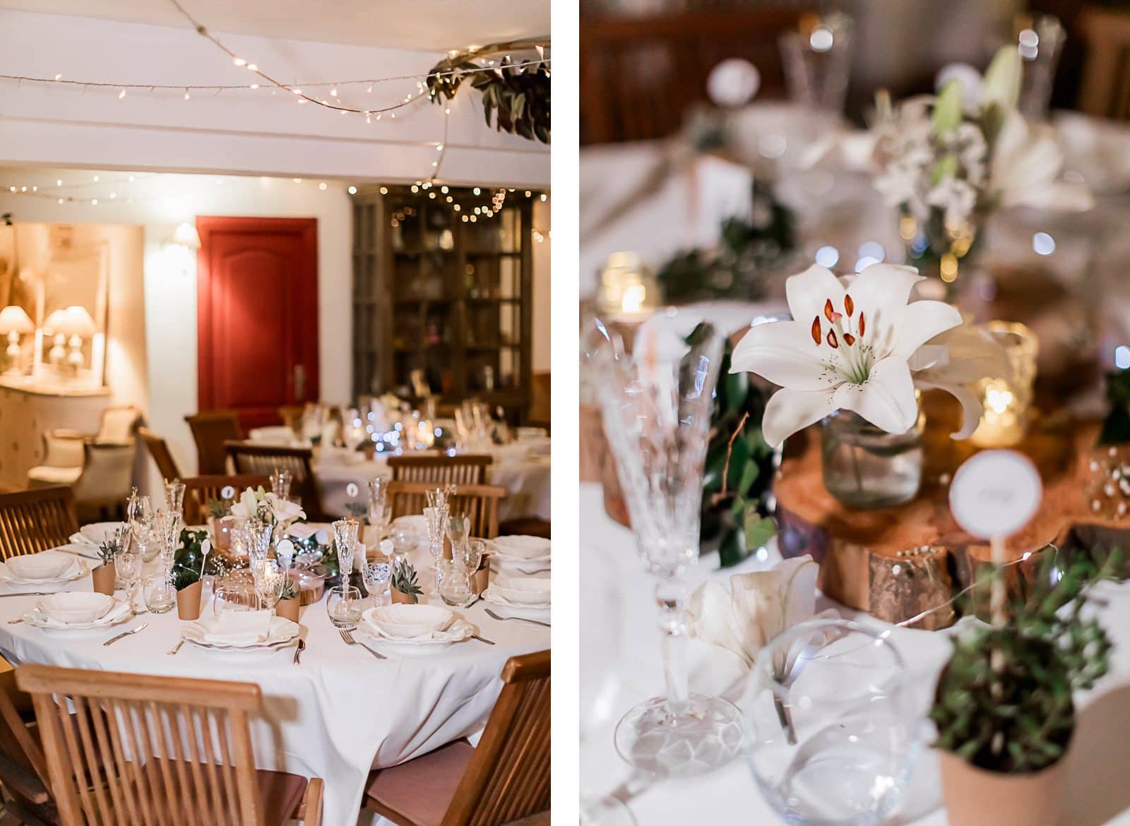 Photographie de Mathieu Dété, photographe de mariage et famille à Saint-Pierre sur l'île de la Réunion 974, présentant les détails de la décoration de table du mariage de la Villa Laurina