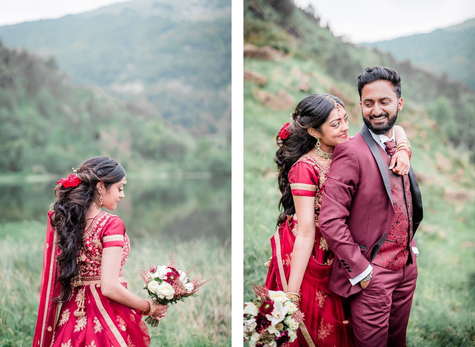 Photographie de Mathieu Dété, photographe de mariage à la Réunion 974, présentant un mariage de Malbars Tamouls dans les montagnes de la Réunion