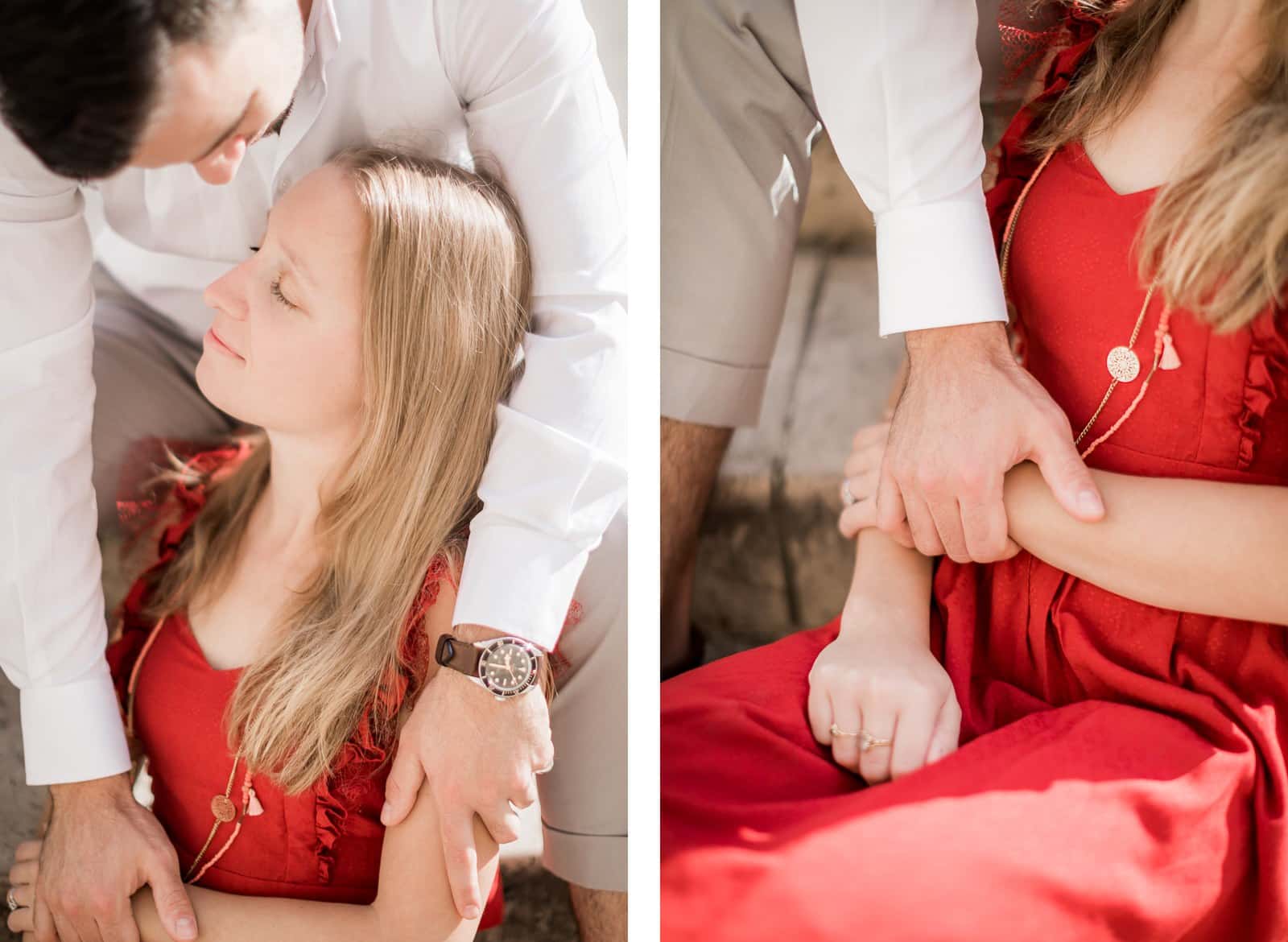 Photo de Mathieu Dété, couple assis à Paris