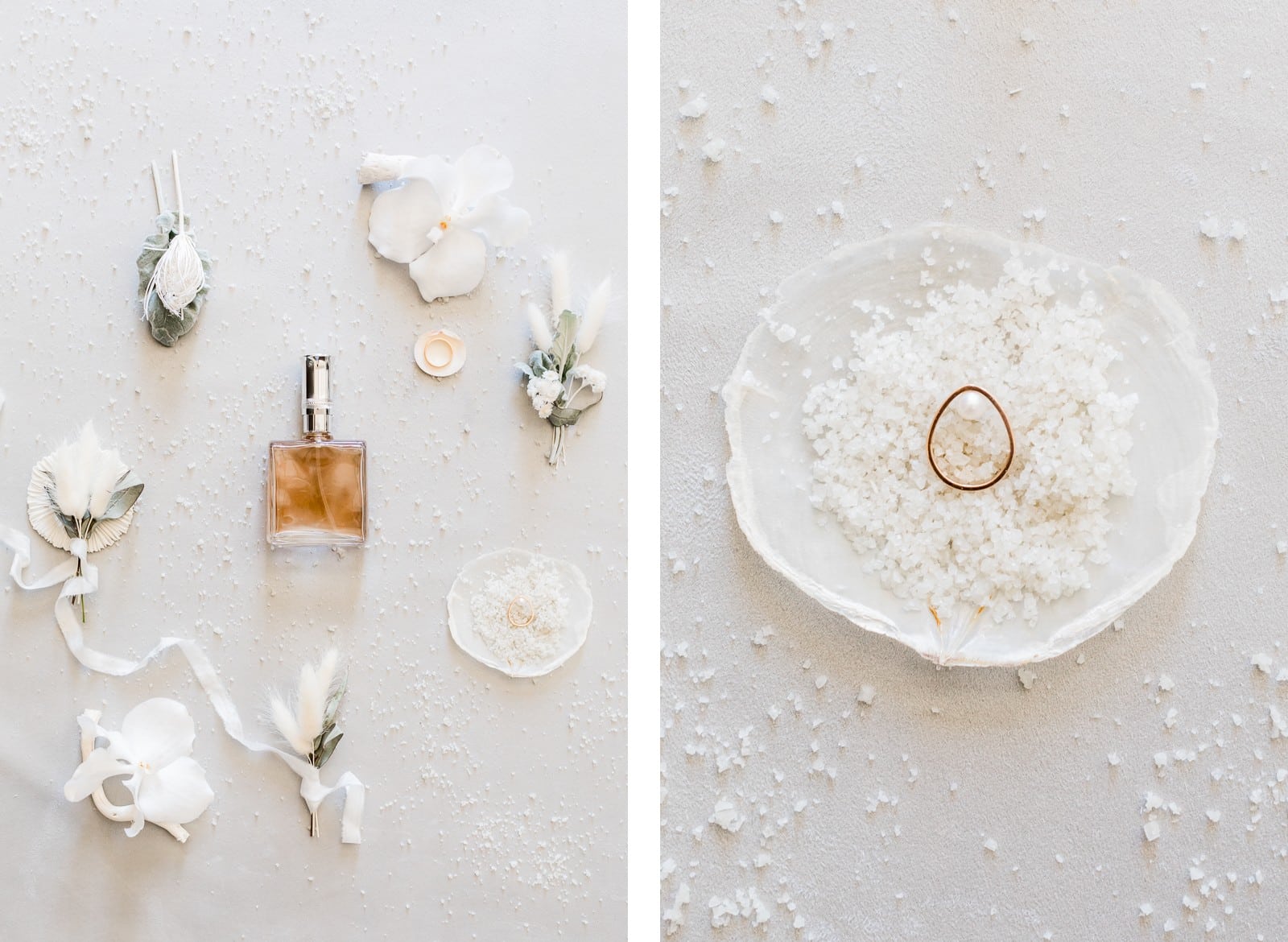 Photographie de Mathieu Dété, photographe de mariage et couple à Saint-Denis de la Réunion (974), présentant les objets du mariage sur un flat-lay