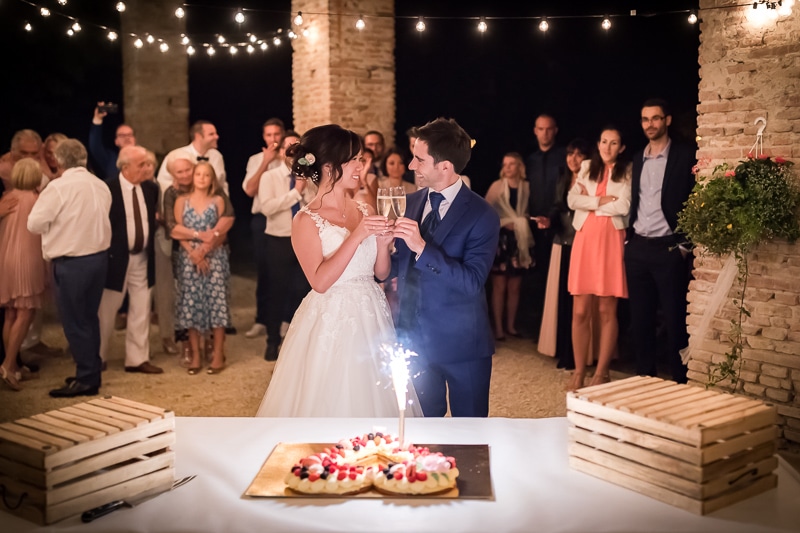 Soirée, gâteau et champagne - Mathieu Dété Photographe