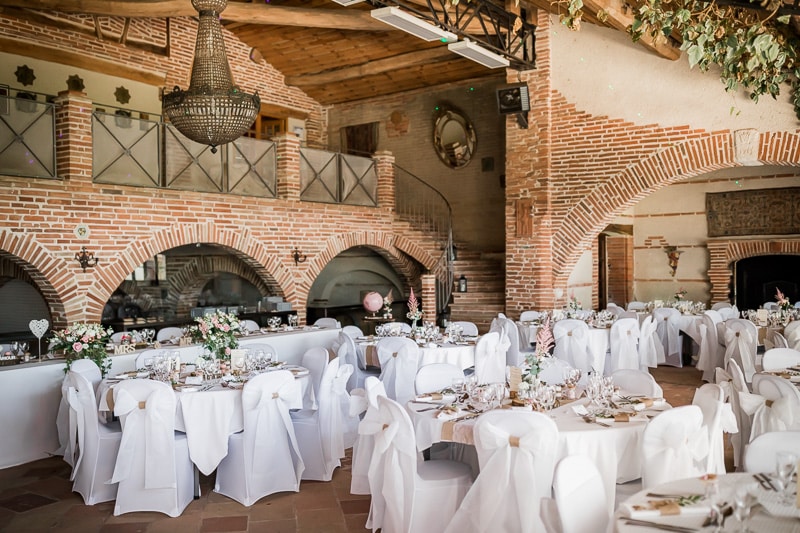 Décoration du mariage au Château Saint Louis