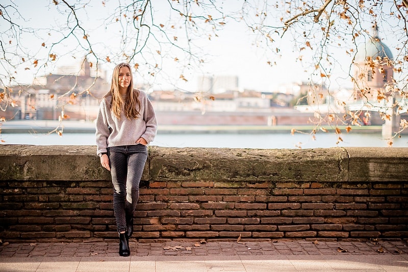 Portrait en bord de Garonne - Photographe mariage portrait lifestyle Toulouse