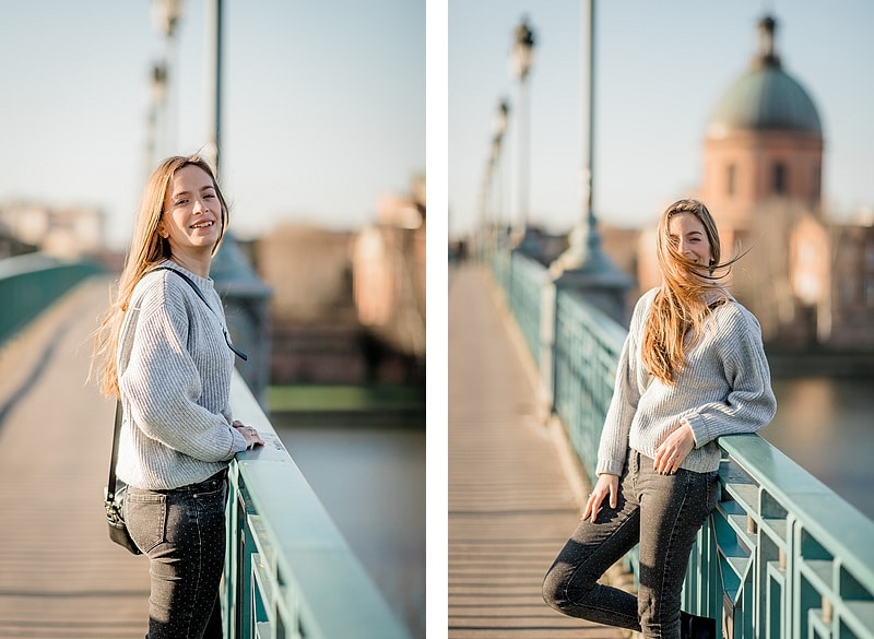 Portraits sur Pont Saint-Pierre - Photographe mariage portrait lifestyle Toulouse